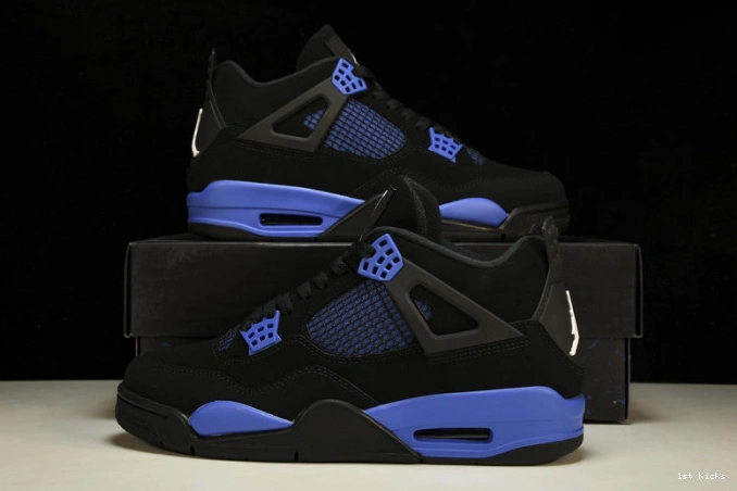 1st Kicks 4 Game Jordan CT8527-018 Royal Black Retro 0705